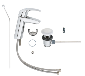 Смеситель однорычажный для раковины Grohe Eurosmart (M-Size)