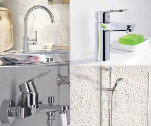 Набор смесителей BauLoop Grohe для ванны и кухни (4 в 1)