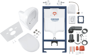 Комплект Grohe SOLIDO 5 в 1 Унитаз + инсталляция Rapid SL c клавишей Arena Cosmopolitan