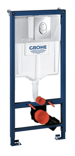 Комплект Grohe Bau Ceramic, инсталляционная система с подвесным унитазом