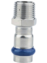 Перехідник з зовнішньою  різьбою ASG INOX 15х3/4″