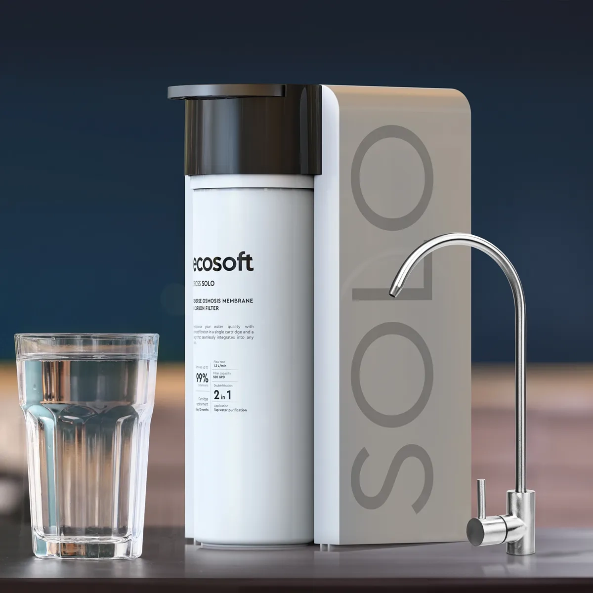 Фільтр зворотного осмосу Ecosoft CROSS Solo 39414